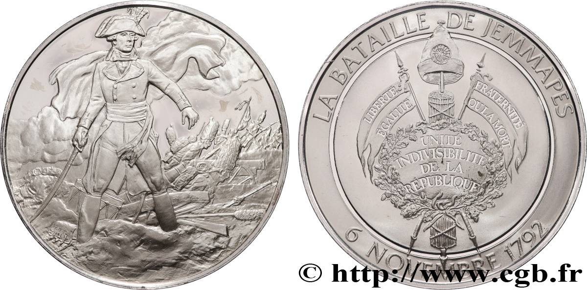 CINQUIÈME RÉPUBLIQUE Médaille, La bataille de Jemmapes SPL