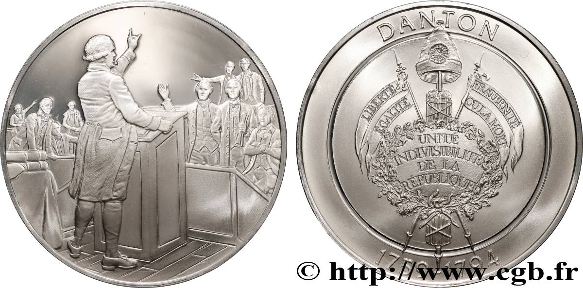 CINQUIÈME RÉPUBLIQUE Médaille, Danton SPL