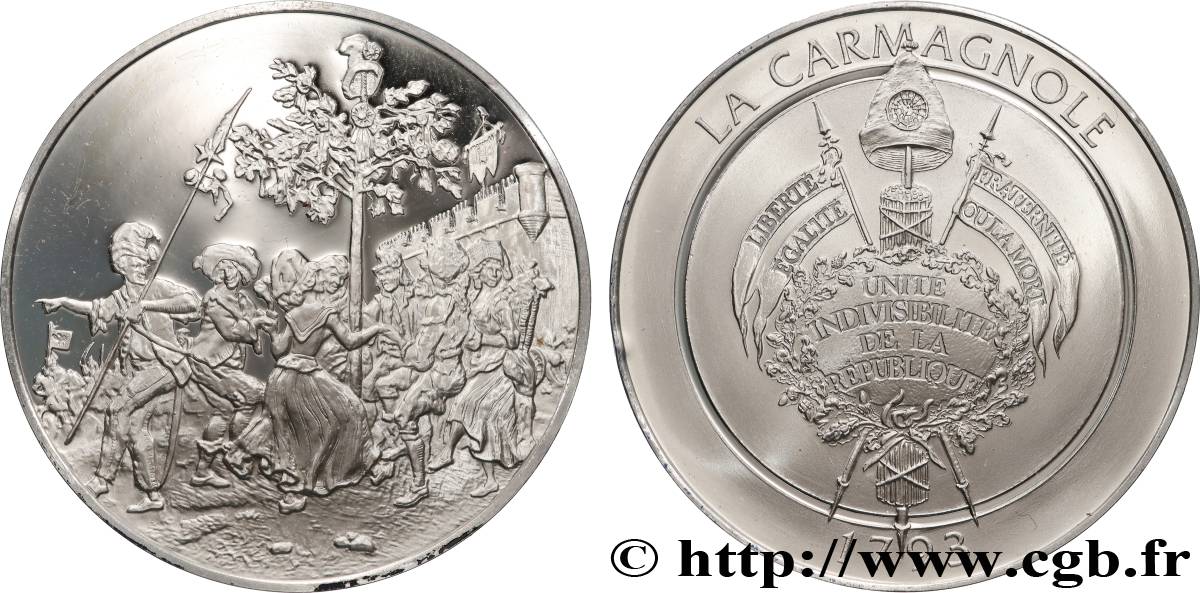 CINQUIÈME RÉPUBLIQUE Médaille, La Carmagnole SPL