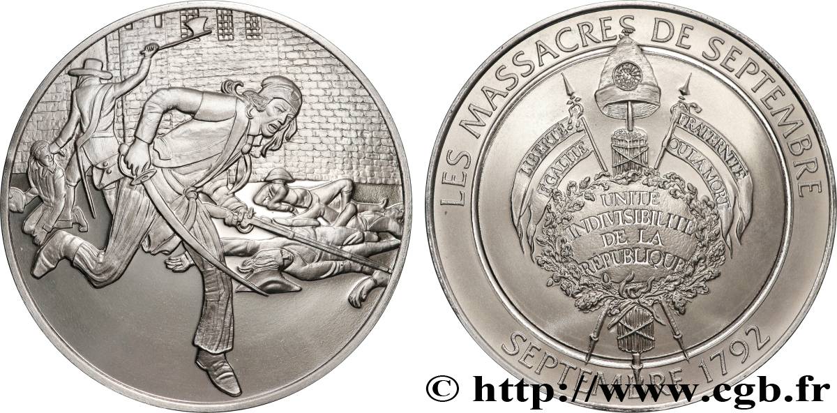 V REPUBLIC Médaille, Les massacres de septembre MS