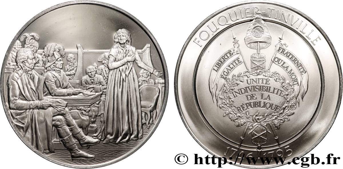 V REPUBLIC Médaille, Fouquier-Tinville MS