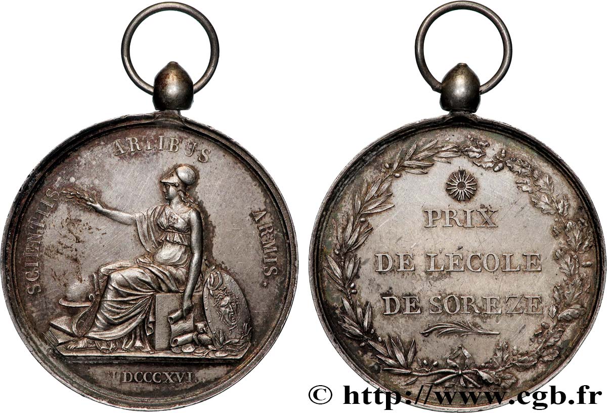 III REPUBLIC Médaille, Prix de l’école de Soreze AU