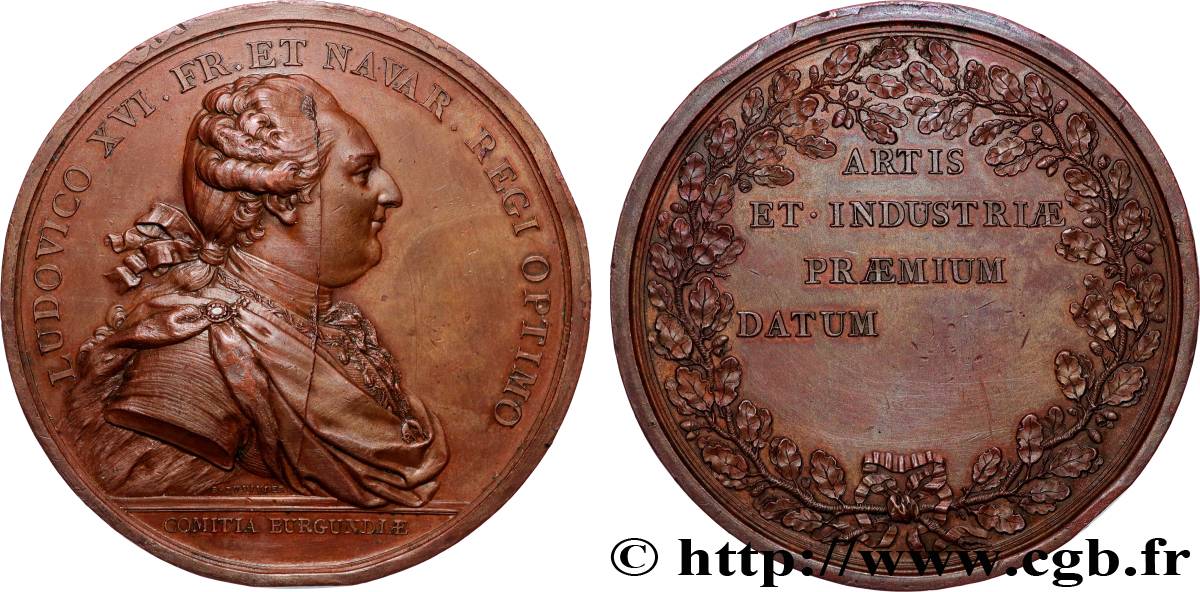 LOUIS XVI Médaille, Prix d’Art et d’Industrie TTB