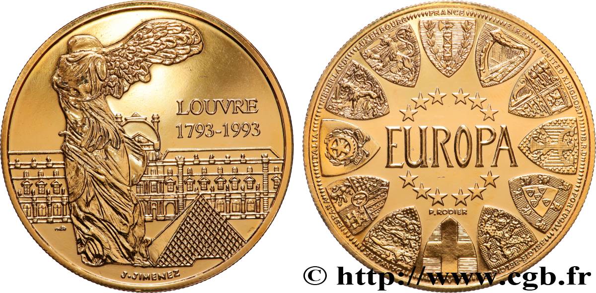 CINQUIÈME RÉPUBLIQUE Médaille, Louvre-Europa SUP