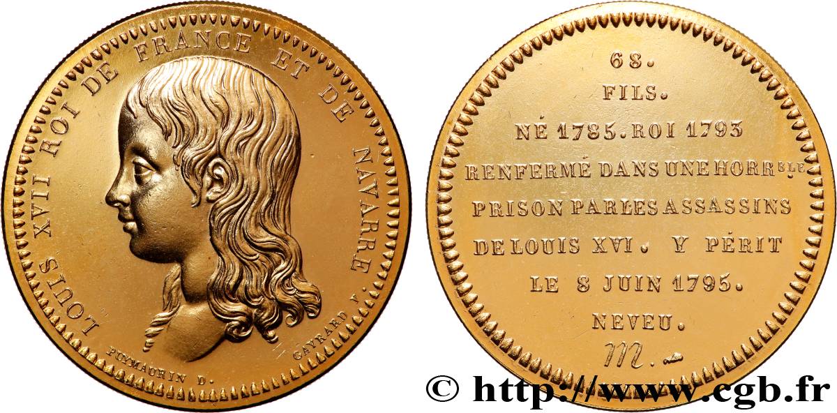 SÉRIE MÉTALLIQUE DES ROIS DE FRANCE Médaille, Louis XVIII - 68 - refrappe ultra-moderne SUP