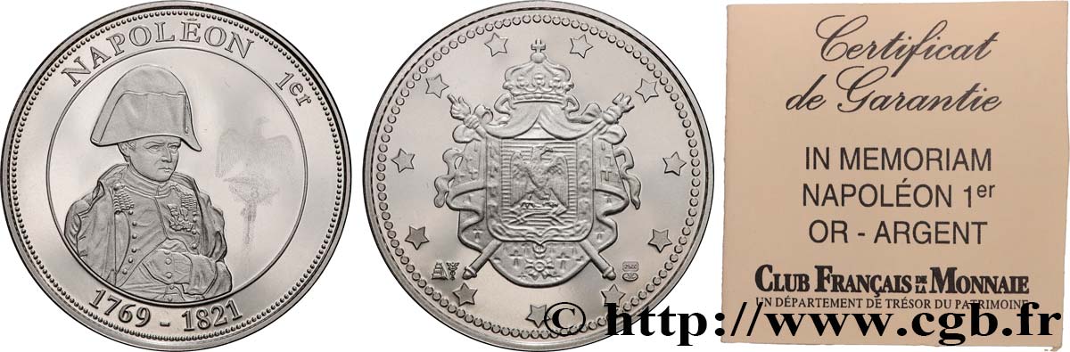 V REPUBLIC Médaille, Napoléon Ier MS