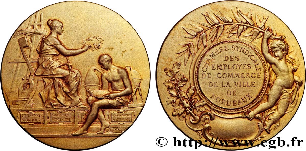 TERZA REPUBBLICA FRANCESE Médaille, Chambre syndicale de commerce q.SPL