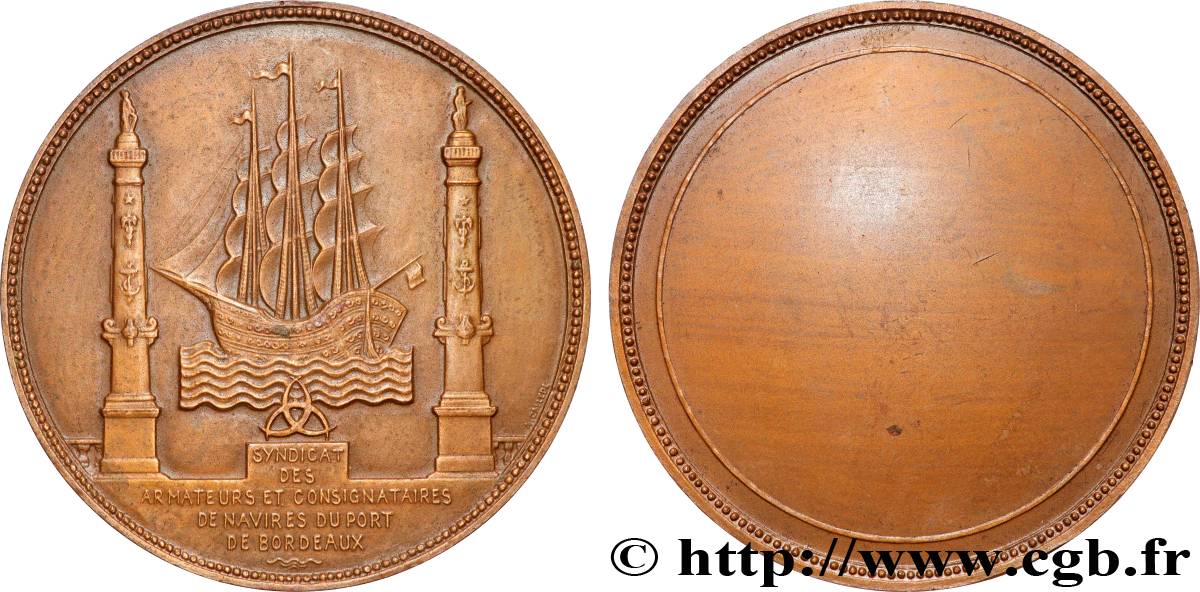 ASSOCIATIONS PROFESSIONNELLES - SYNDICATS. XIXe Médaille, Syndicat des armateurs et consignataires de navires fVZ