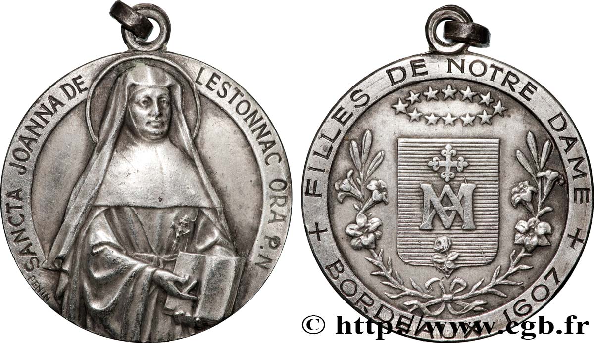 MÉDAILLES RELIGIEUSES Médaille, Filles de Notre-Dame TTB+