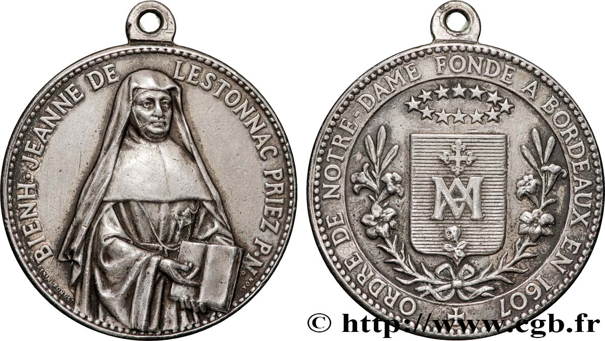 MÉDAILLES RELIGIEUSES Médaille, Filles de Notre-Dame TTB