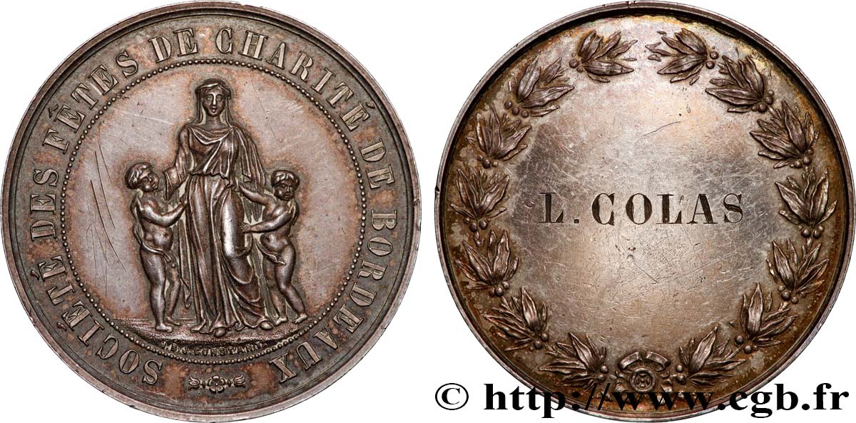 MÉDAILLES RELIGIEUSES Médaille, Association des fêtes de charité TTB+/TTB