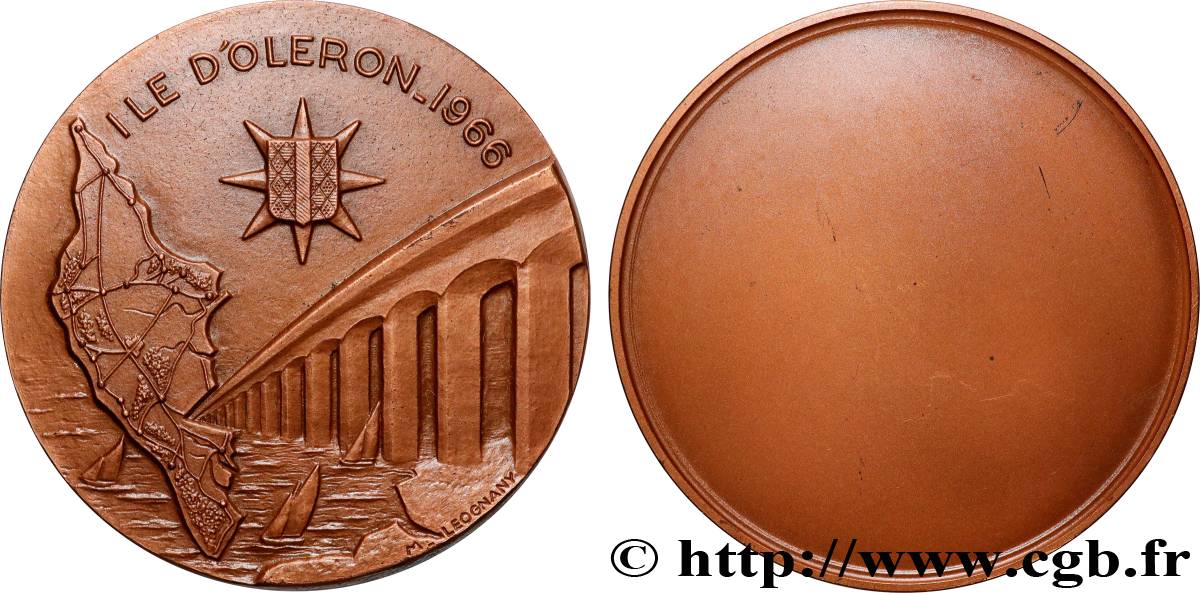 QUINTA REPUBLICA FRANCESA Médaille, Île d’Oléron EBC