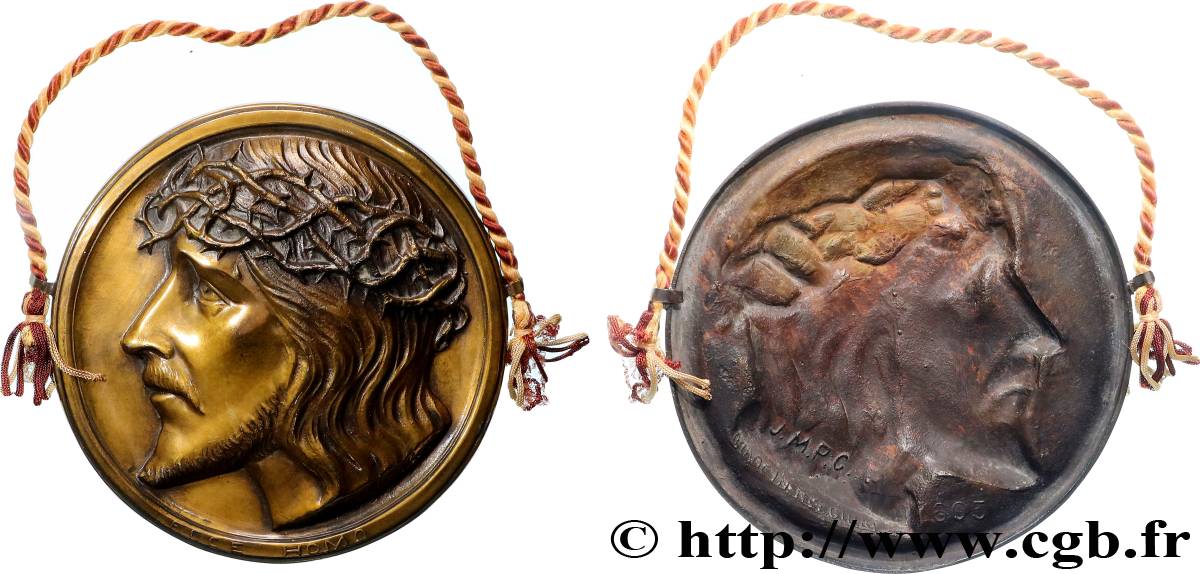 RELIGIOUS MEDALS Fonte, Visage du Christ AU