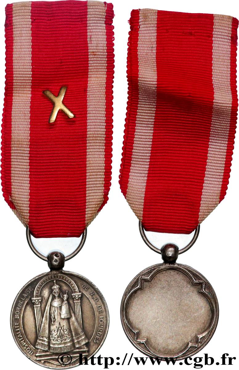 MÉDAILLES RELIGIEUSES Médaille, Hospitalité bordelaise de Notre-Dame de Lourdes SPL