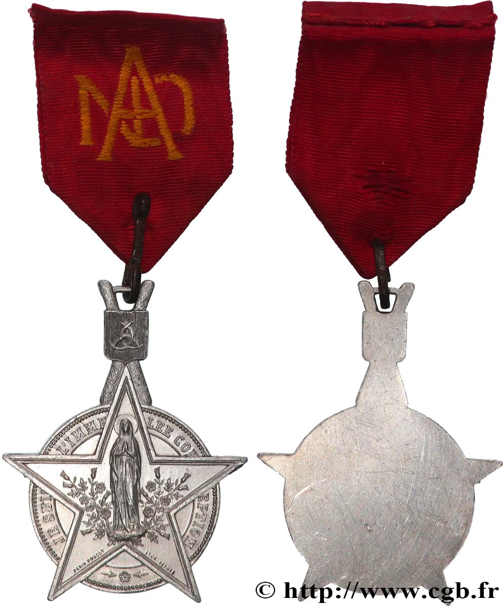 RELIGIOUS MEDALS Médaille, Immaculée conception AU