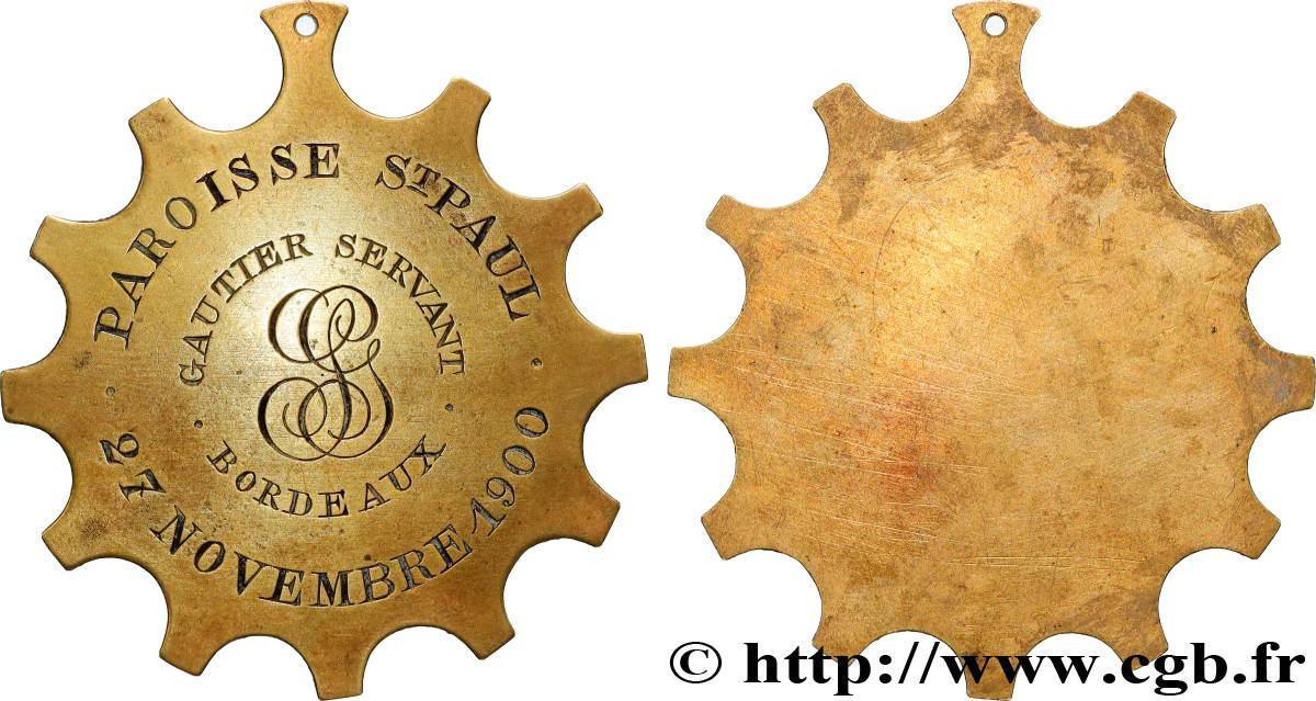 TROISIÈME RÉPUBLIQUE Médaille, Paroisse Saint-Paul TTB+