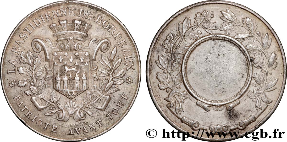 SHOOTING AND ARQUEBUSE Médaille, Tir pour la Bastidienne  XF