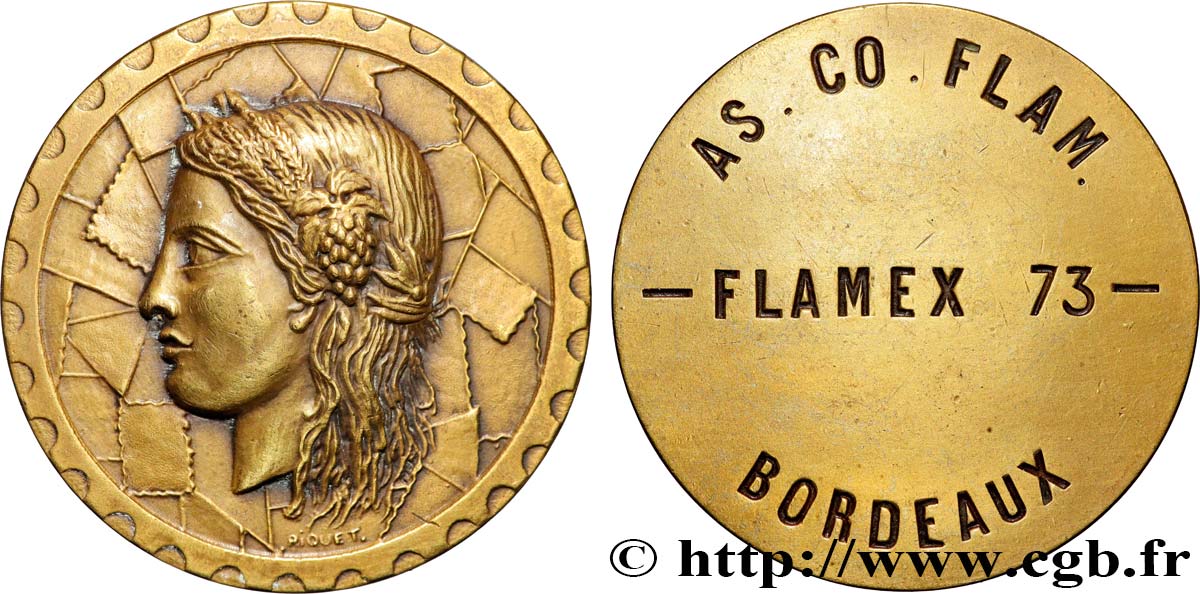 CINQUIÈME RÉPUBLIQUE Médaille, Concours de tir de l’AS CO FLAM TTB+/TTB
