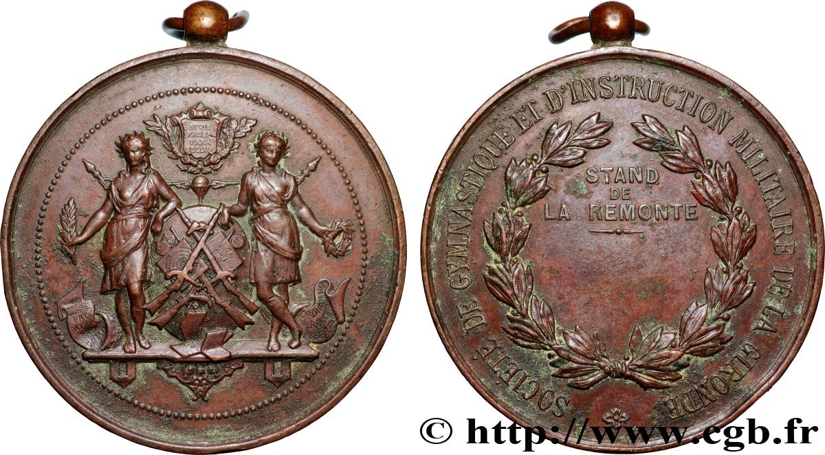 SPORTS Médaille, Société de gymnastique et d’instruction militaire XF