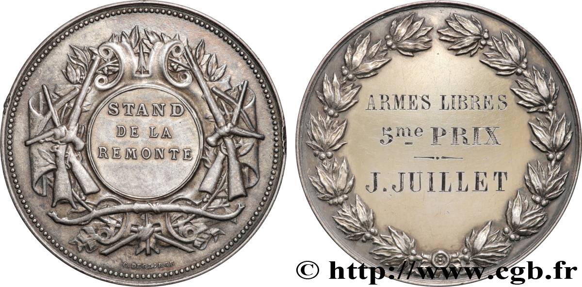 TIR ET ARQUEBUSE Médaille, Stand de la remonté XF