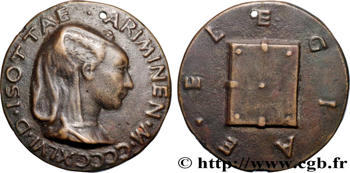 ITALIE Médaille, Isotta degli Atti TTB