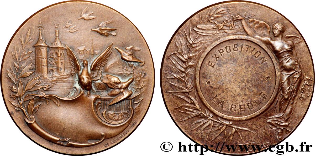 DRITTE FRANZOSISCHE REPUBLIK Médaille, Exposition de la Réole fVZ