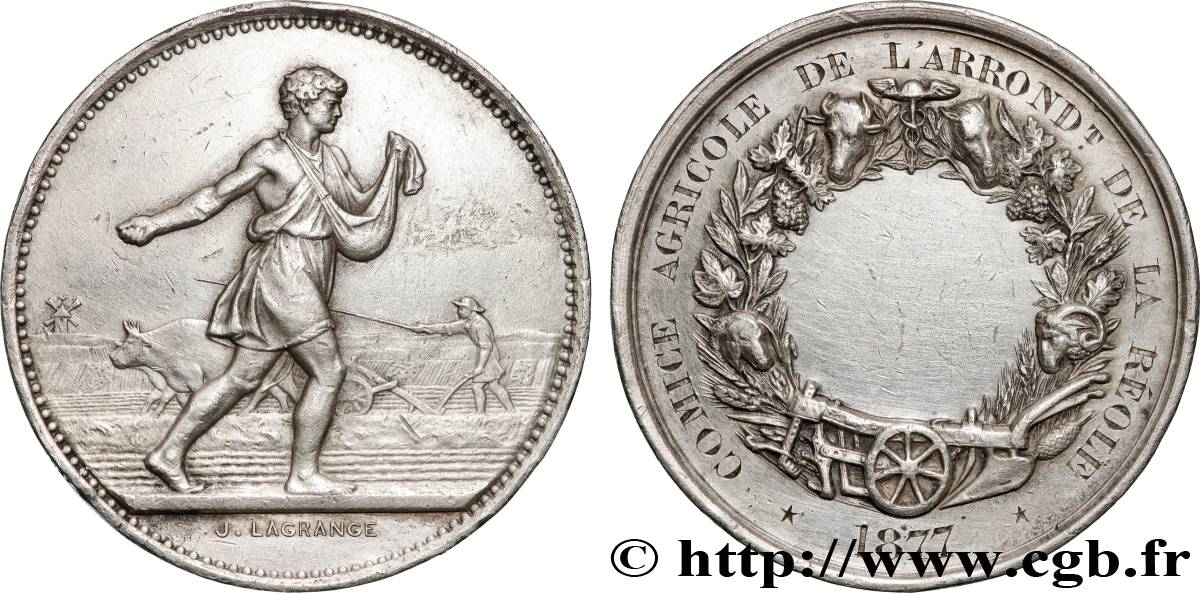 III REPUBLIC Médaille, Comice agricole XF