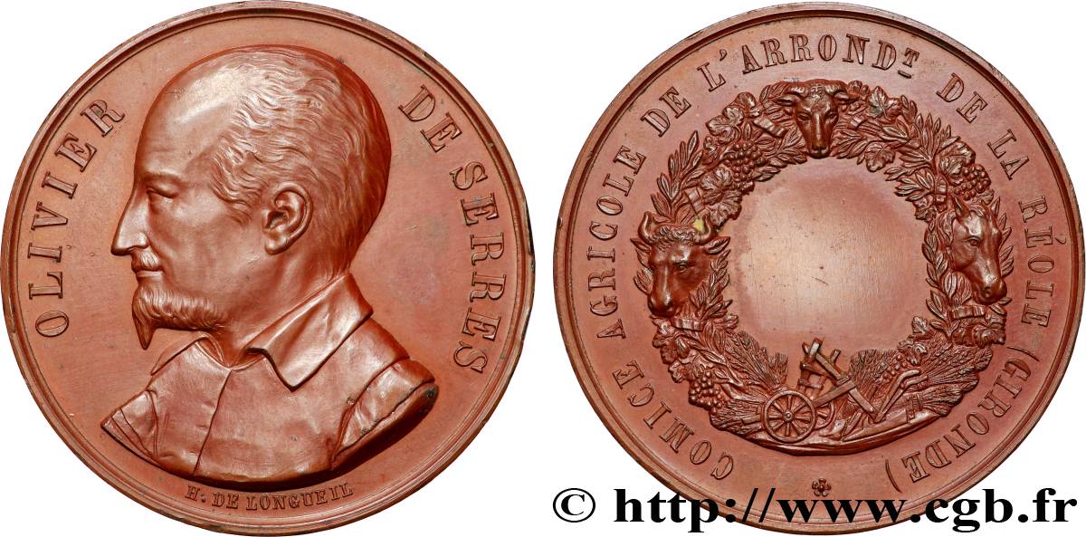 AGRICULTURAL, HORTICULTURAL, FISHING AND HUNTING SOCIETIES Médaille, Comice agricole AU/AU