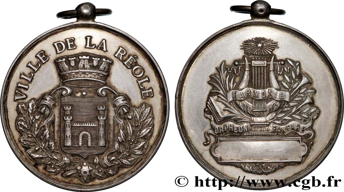 MUSIQUE, ARTS ET CONCERTS Médaille, Harmonie, Orphéon et fanfare XF
