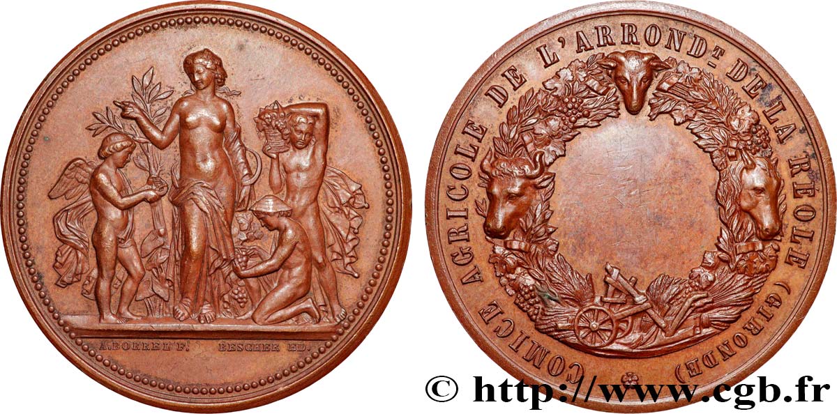 TROISIÈME RÉPUBLIQUE Médaille, Comice agricole TTB+