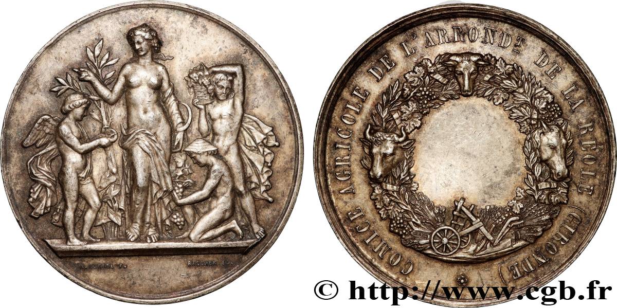 III REPUBLIC Médaille, Comice agricole XF