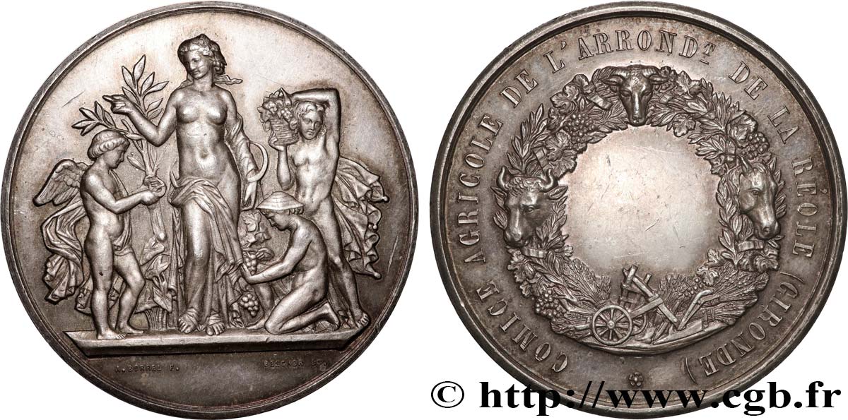 TROISIÈME RÉPUBLIQUE Médaille, Comice agricole TTB+