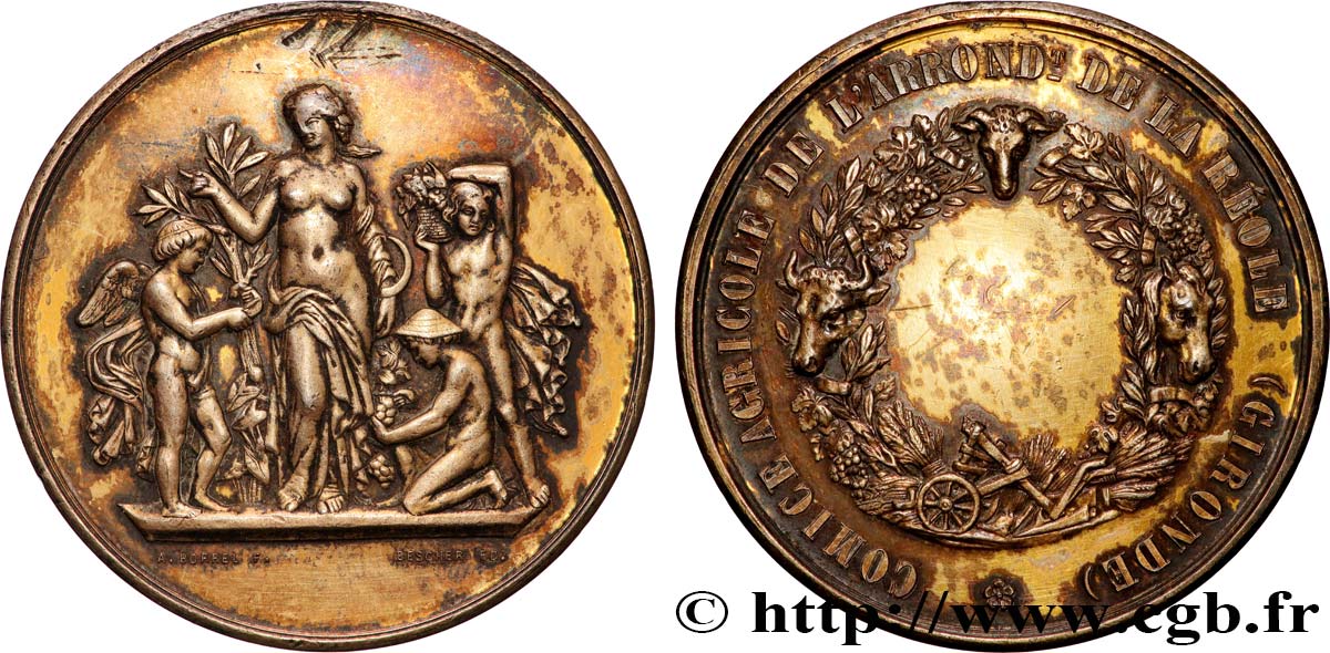 III REPUBLIC Médaille, Comice agricole XF