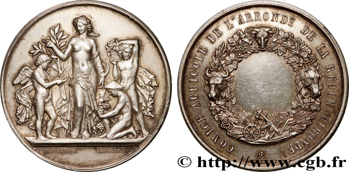 III REPUBLIC Médaille, Comice agricole AU