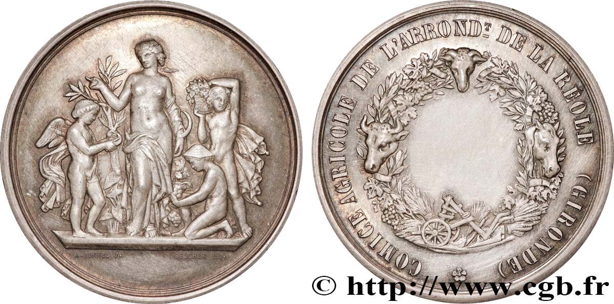 III REPUBLIC Médaille, Comice agricole AU
