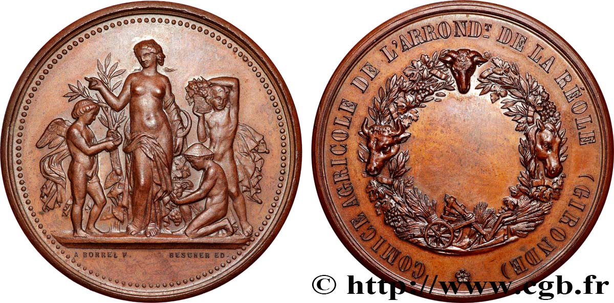 TROISIÈME RÉPUBLIQUE Médaille, Comice agricole SUP