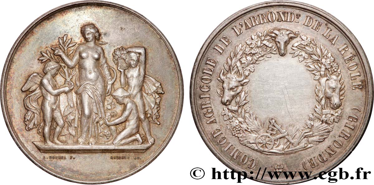 TROISIÈME RÉPUBLIQUE Médaille, Comice agricole TTB/TTB+