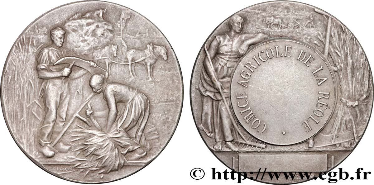 TROISIÈME RÉPUBLIQUE Médaille, Comice agricole  TTB