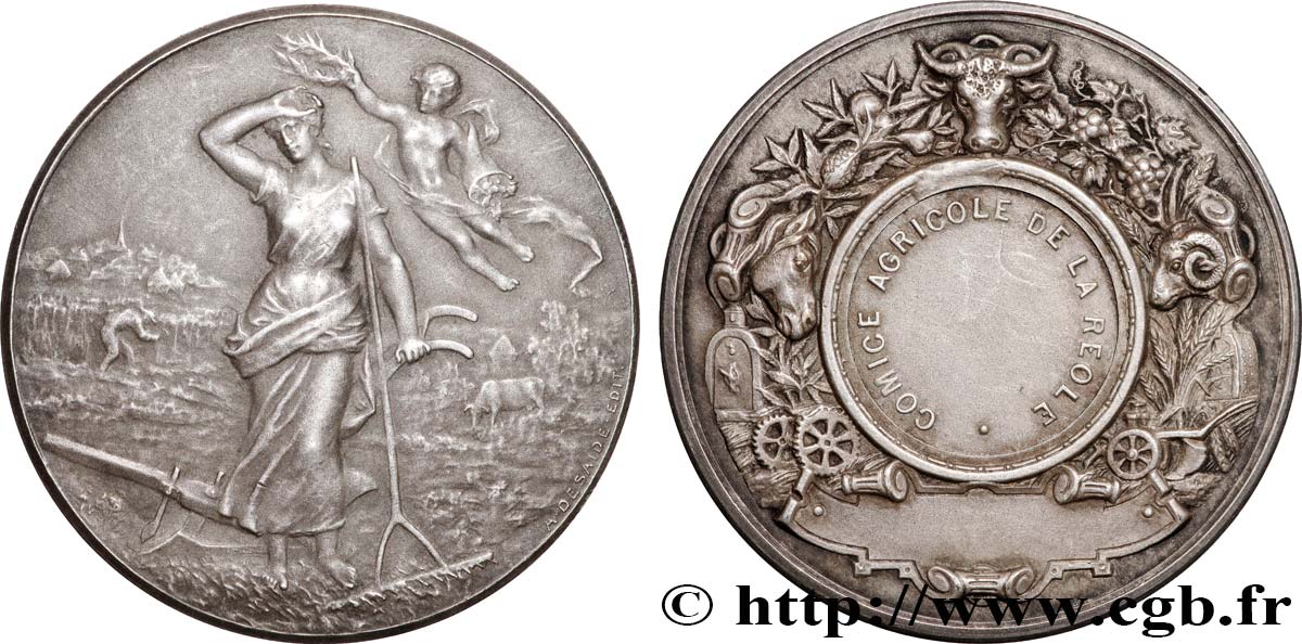 III REPUBLIC Médaille, Comice Agricole AU