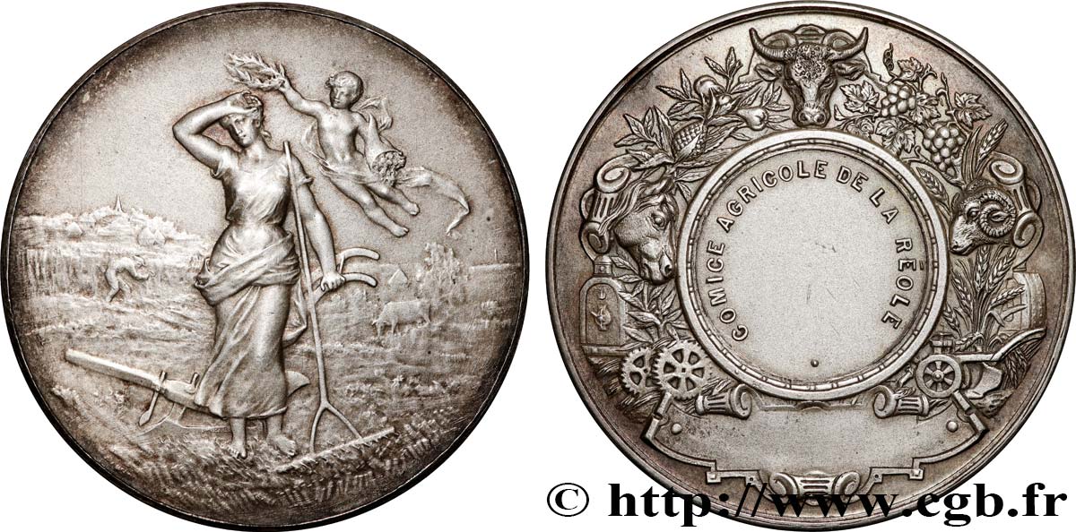 III REPUBLIC Médaille, Comice Agricole AU