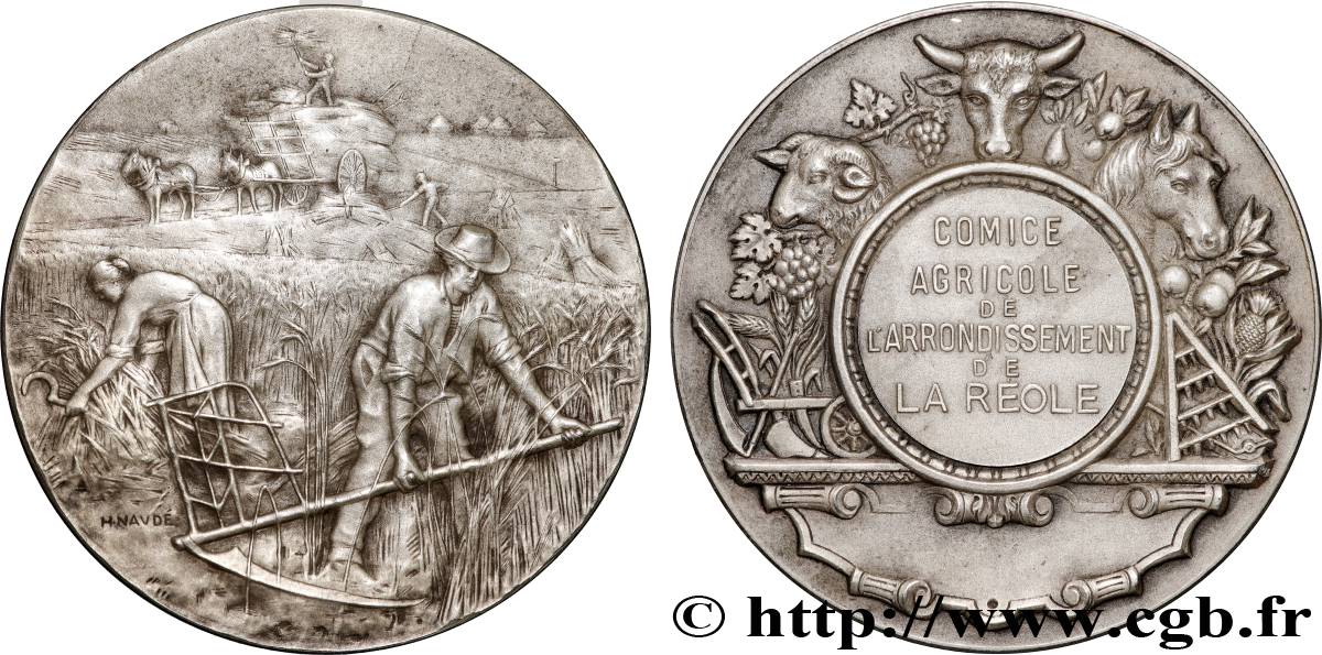 III REPUBLIC Médaille, Comice agricole AU