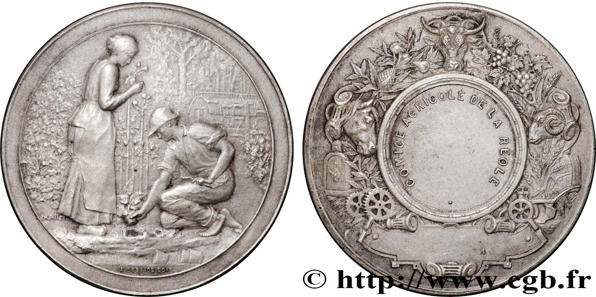 AGRICULTURAL, HORTICULTURAL, FISHING AND HUNTING SOCIETIES Médaille, Comice agricole AU