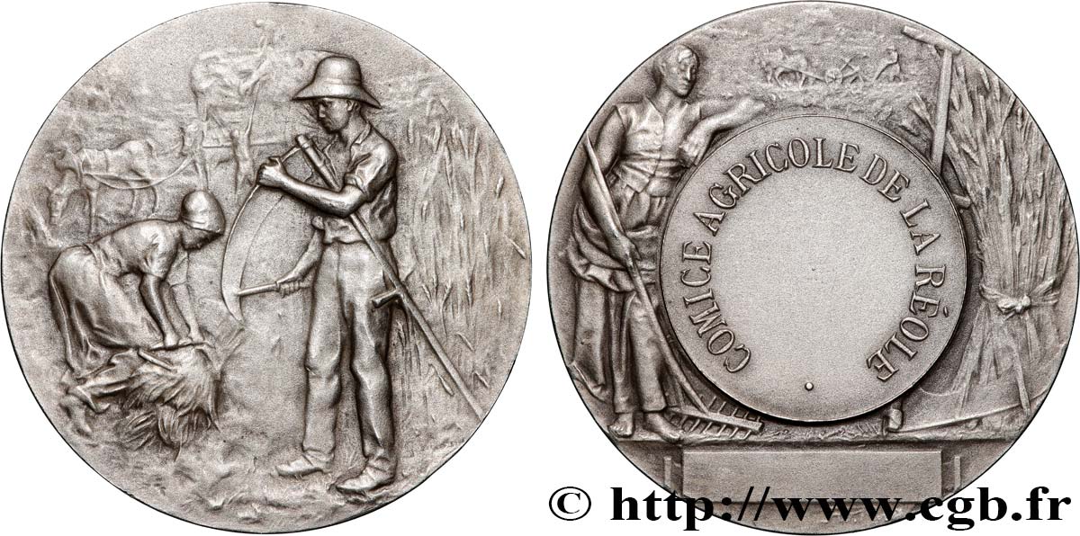 SOCIÉTÉS D AGRICULTURE, HORTICULTURE, PÈCHE ET CHASSE Médaille, Comice Agricole AU