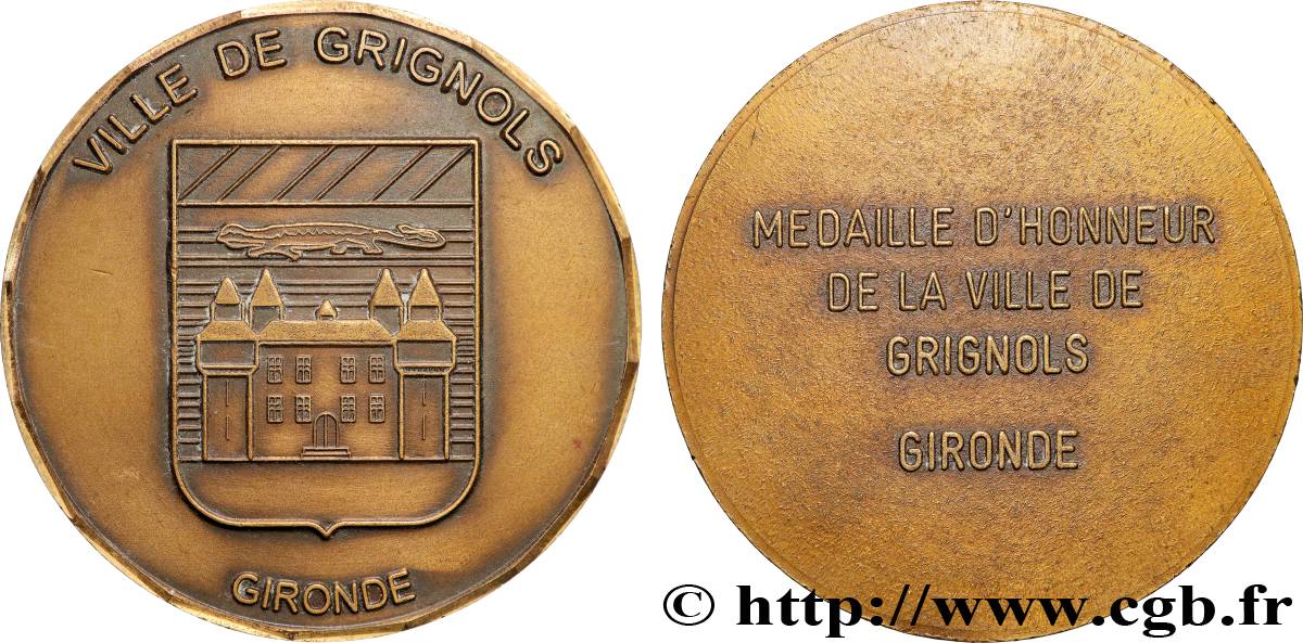 VILLES ET MAIRIES Médaille, Honneur de la ville TTB+