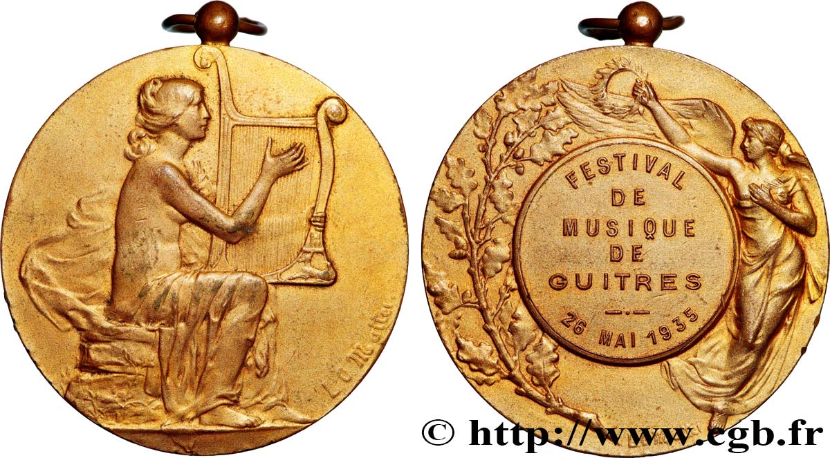 TROISIÈME RÉPUBLIQUE Médaille, Festival de musique TTB