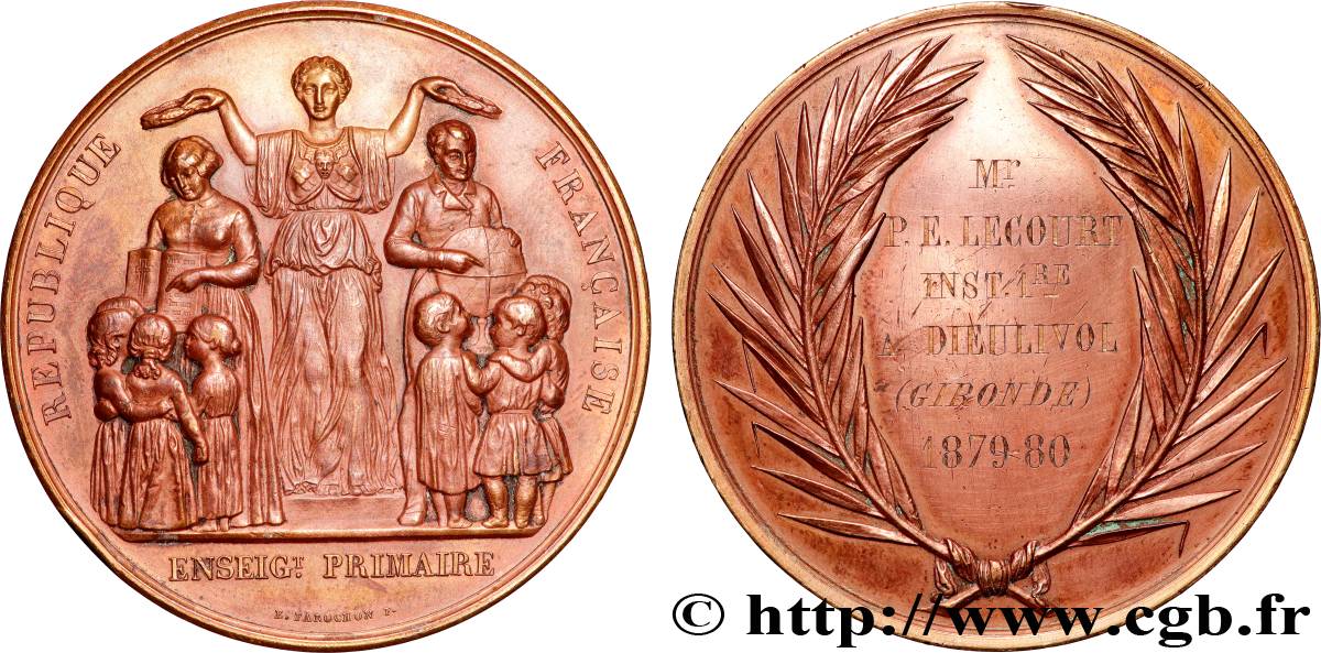 DRITTE FRANZOSISCHE REPUBLIK Médaille, Enseignement primaire SS