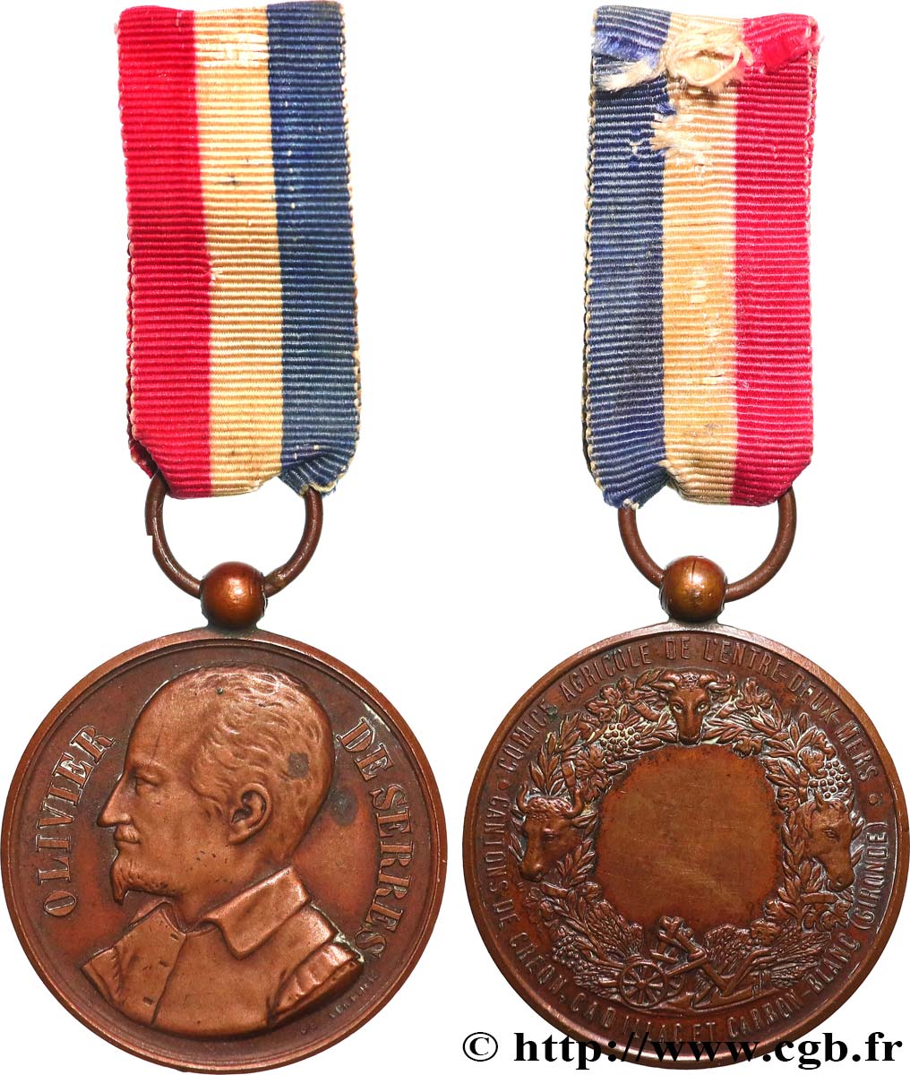III REPUBLIC Médaille, Comice agricole de l’entre-deux-mers AU