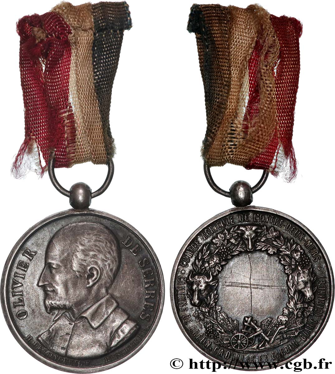 TROISIÈME RÉPUBLIQUE Médaille, Comice agricole de l’entre-deux-mers TTB