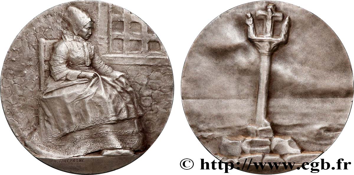 III REPUBLIC Médaille, La Bretagne, n°47 AU