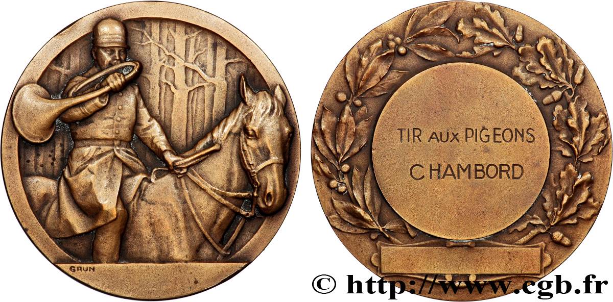 TIR ET ARQUEBUSE Médaille, Tir aux pigeons fVZ